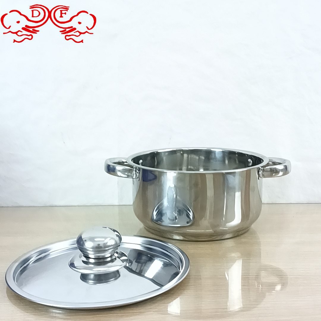 طقم من طراز DF68964 من أطباق من الفولاذ غير القابل للصدأ، 8 قطع من أطباق من الفولاذ غير القابل للصدأ ذات مقابض