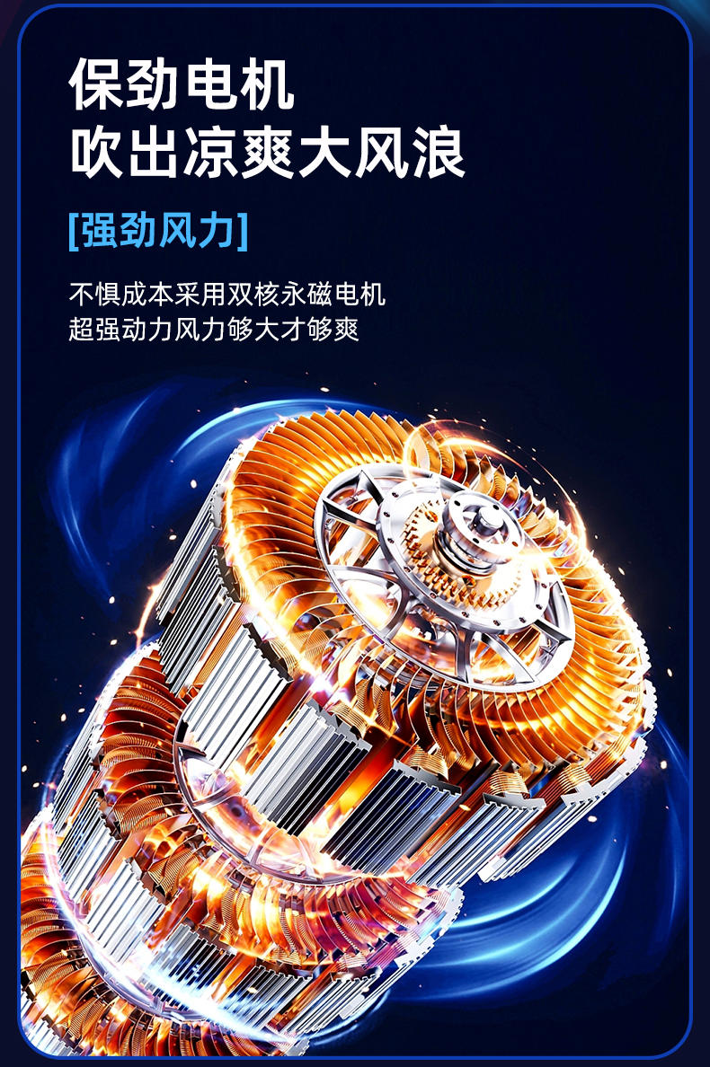 双风叶桌面扇小风扇双涡轮大风量风扇小冰扇双叶风扇循环风扇迷你充电风扇详情6