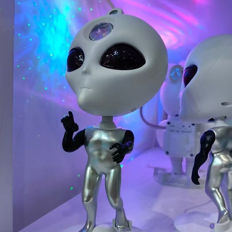 Cross-border new alien starry sky projection light, creative astronaut smart Bluetooth speaker with recording and playback function, starry sky light with white noise, children's gift, birthday car ornament, decorative atmosphere, laser night light projector details Picture