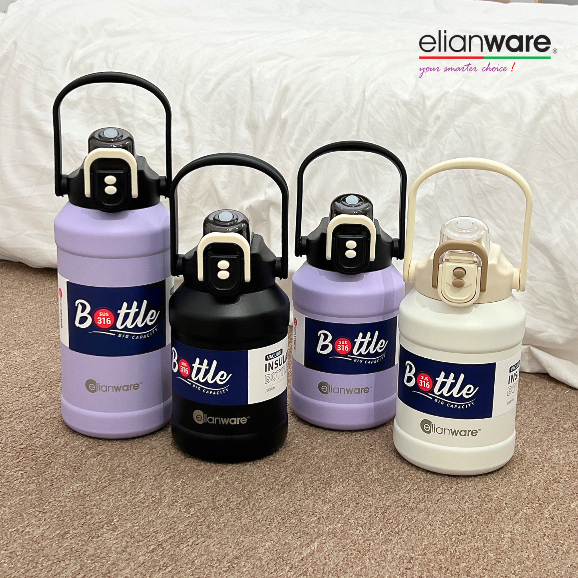 Elianware  马来西亚  真空大容量保温壶316