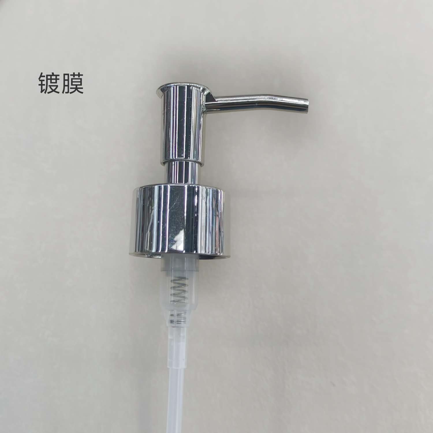 多规格塑料UV按压电镀泵头 化妆品便携式乳液按压式长嘴乳液泵头 详情图2