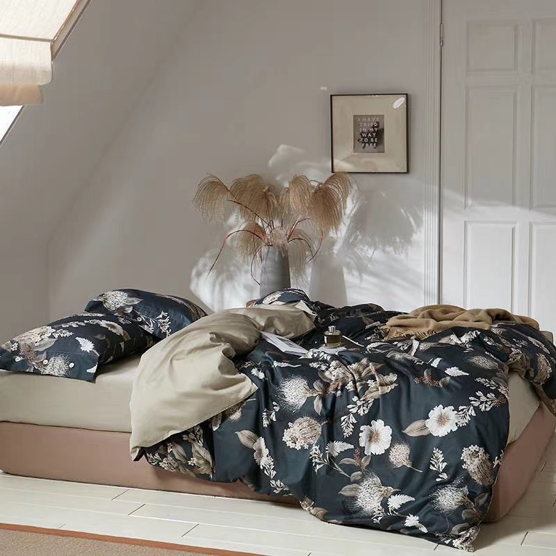长绒棉套件床上用品四件套床单被套枕套