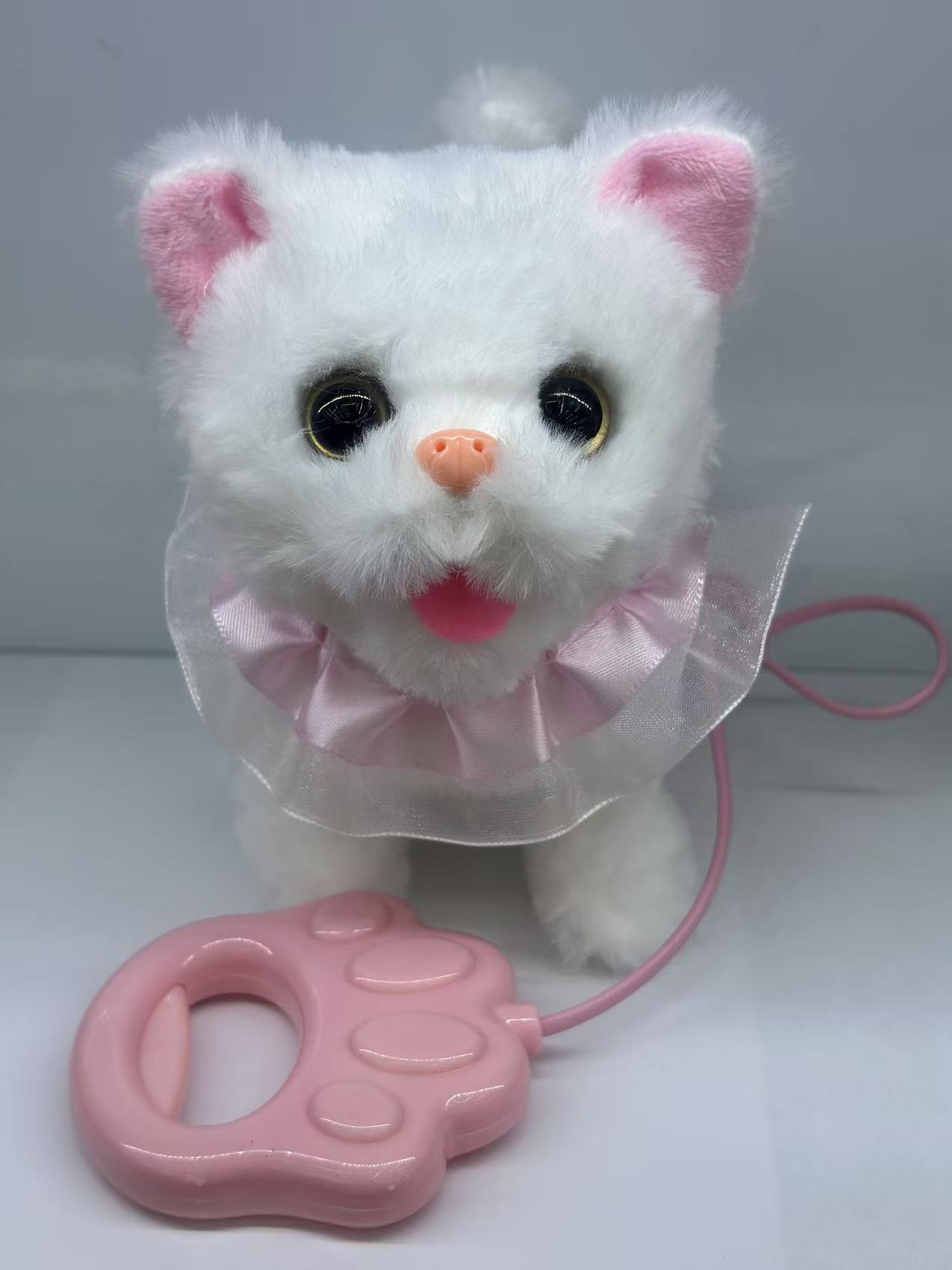 电动毛绒儿童新款电动猫玩具会走路带叫声，会唱歌，会学说话地摊热卖厂家直销详情图2