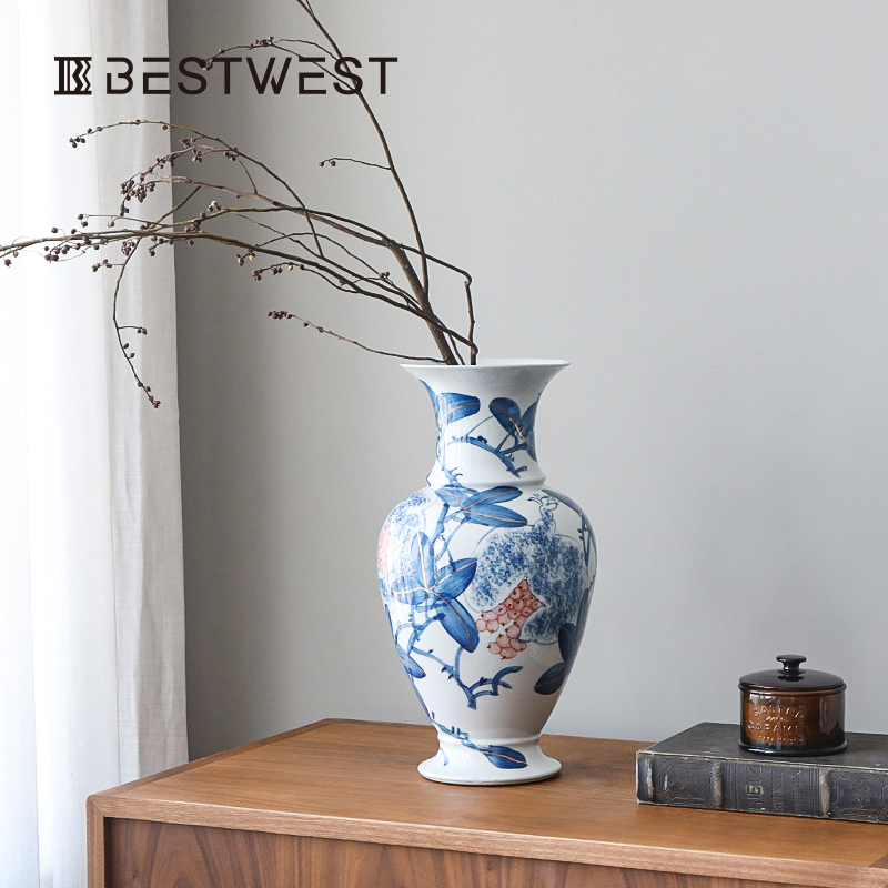 BESTWEST Electroplated fish-tail petal glass Vase is a high-end, light luxury, modern and simple living room vase decoration handicraft