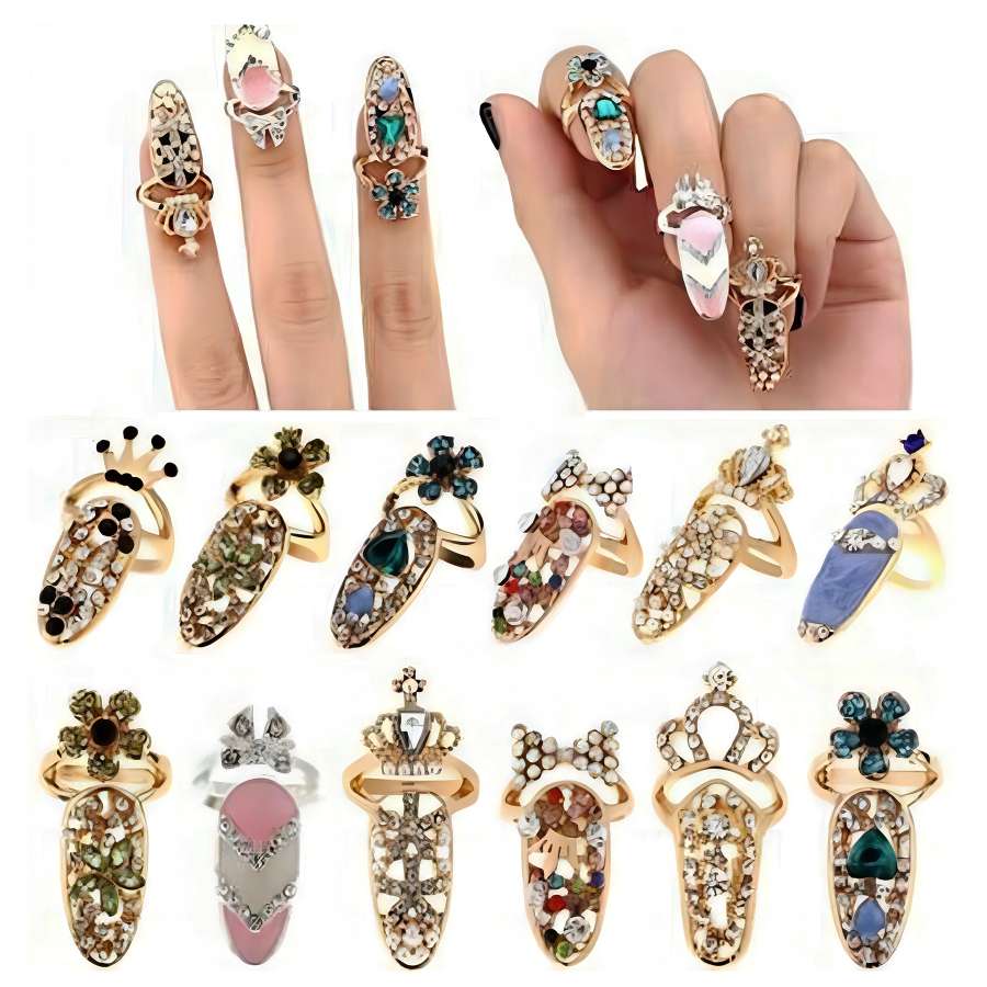 Aliexpress wish is selling a wide range of fashionable and simple European and American rings, including personalized open-cut diamond nail covers, tail rings, and joint rings Application Scenario