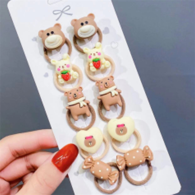 韩版简约时尚拼接发绳头饰女士发圈儿童饰品韩国风发饰