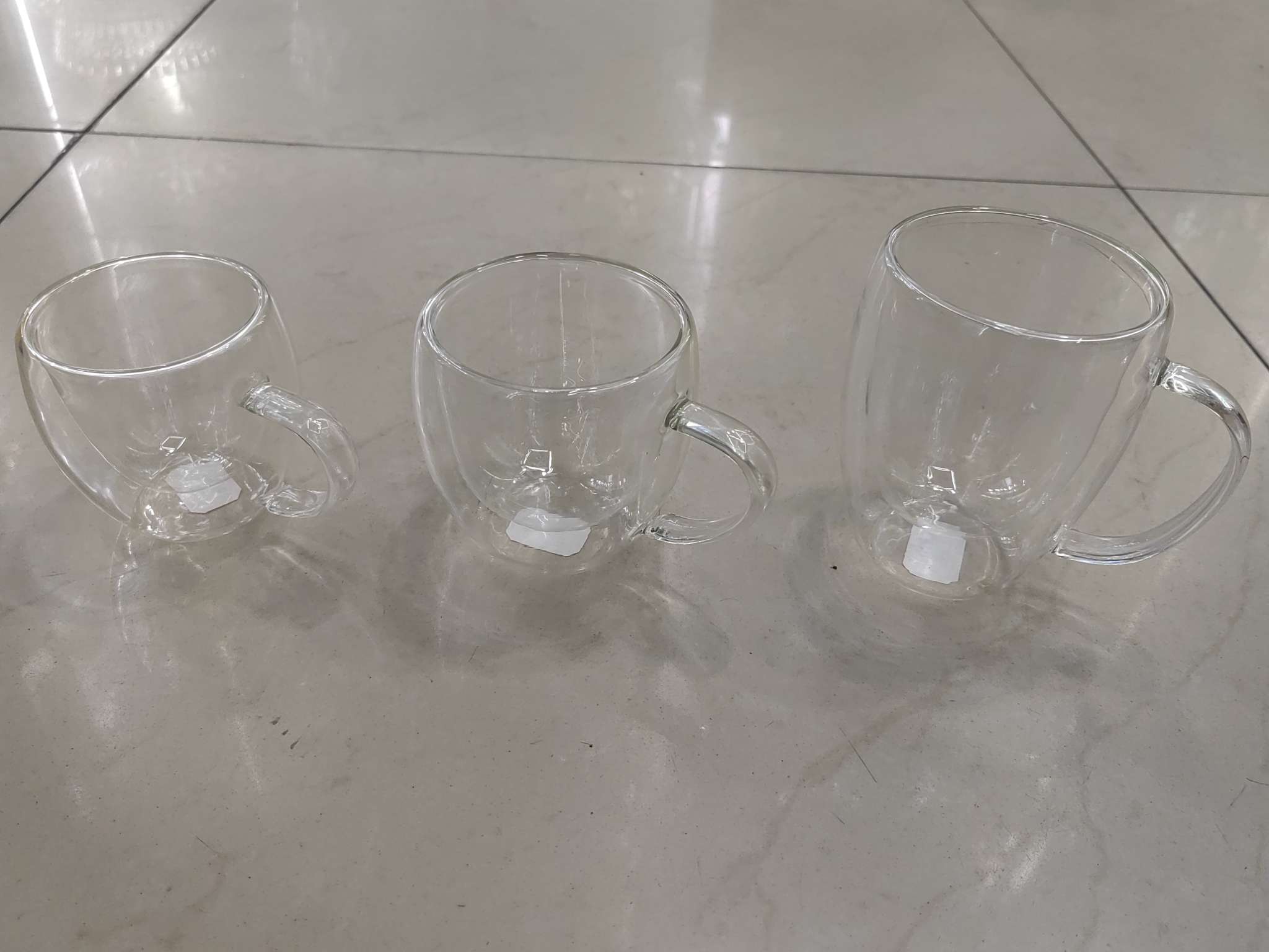 高硼硅玻璃杯 高质量双层玻璃杯 便携家用创意办公茶杯 可定制干花 单杯单盒独立包装产品图