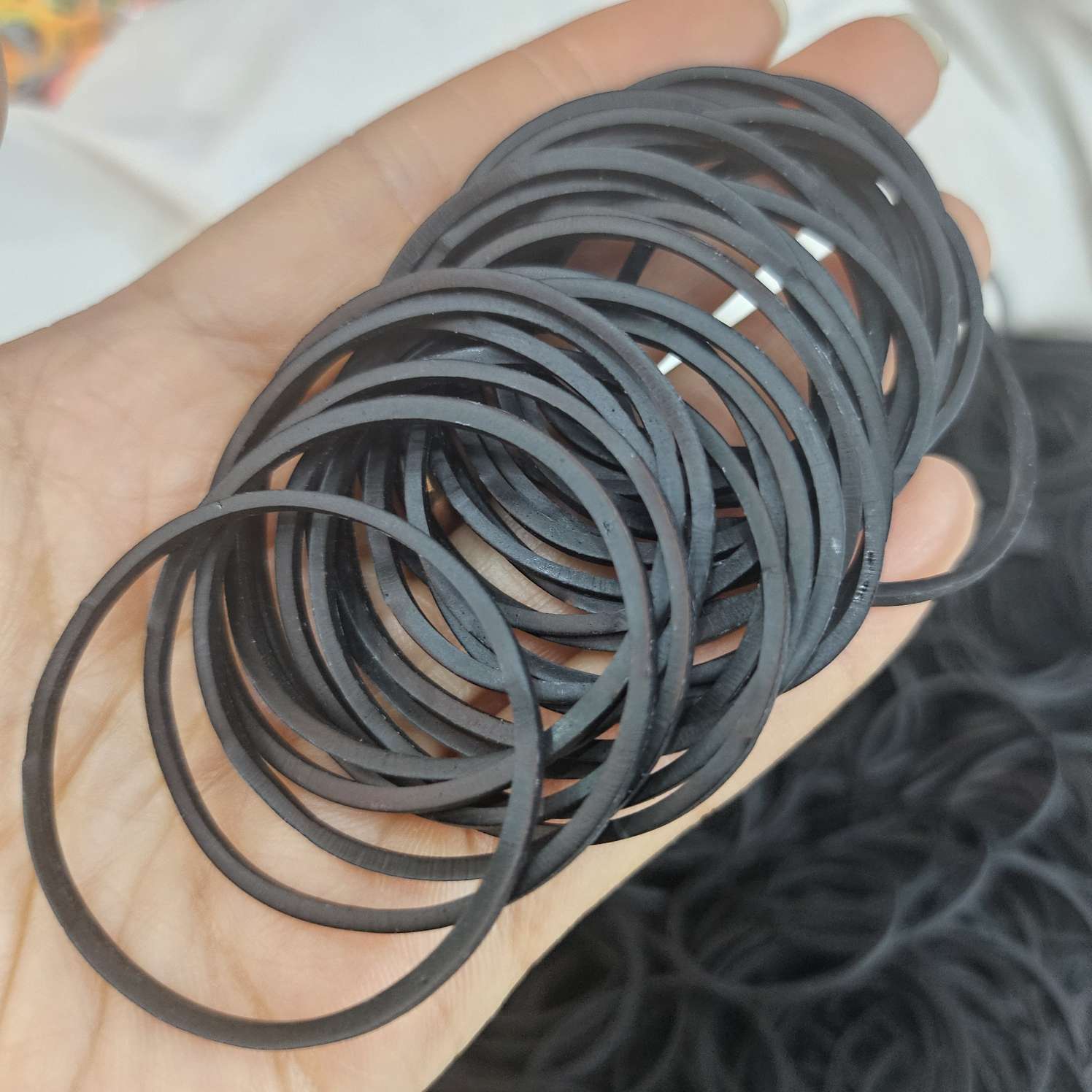 进口纯橡胶皮筋黑色大号黑色橡皮筋