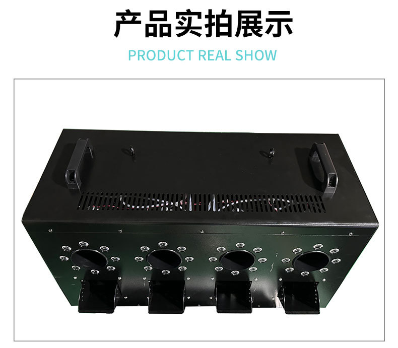 LED舞台四轮烟雾泡泡机 演唱会舞台婚礼专用道具氛围四孔烟泡机DMX遥控RGBW发光酒吧派对活动游乐场水上乐园大型吹泡机详情15