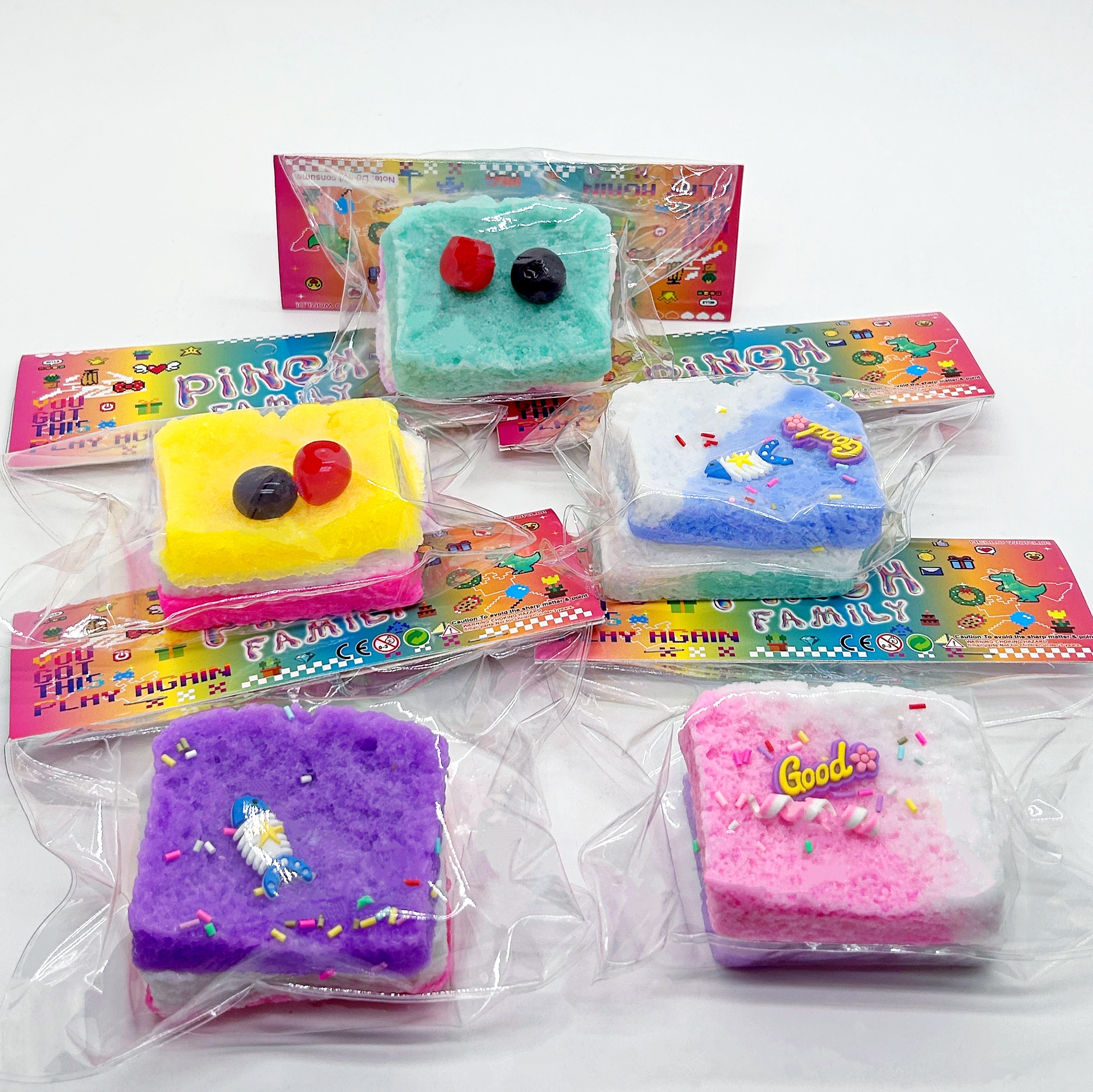 捏捏乐/解压球包装/解压/捏捏乐儿童可爱/捏捏乐包子白底实物图