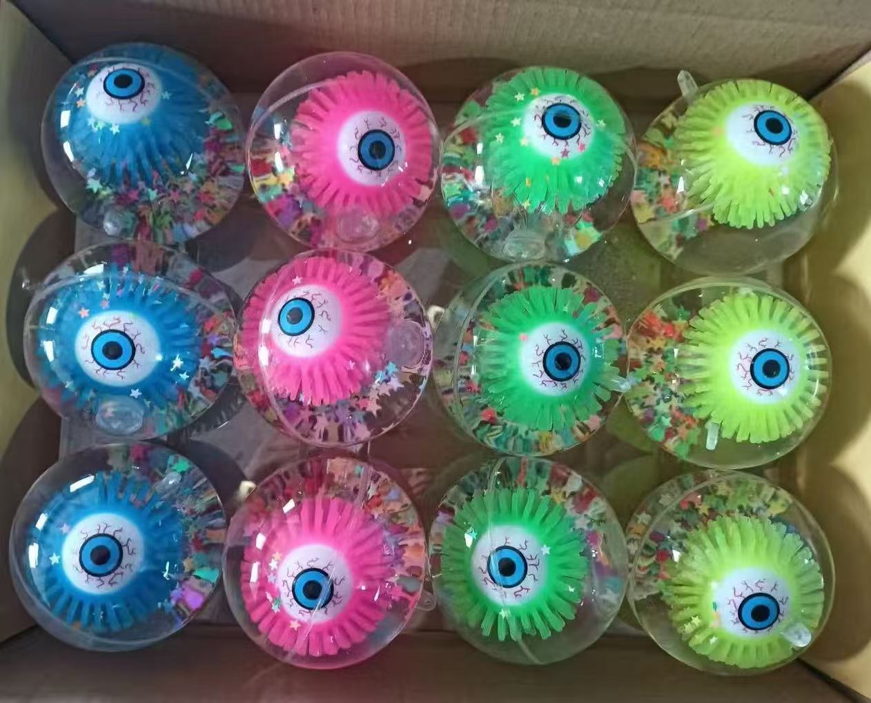 天润减压闪光水球/闪光跳跳球/闪光YOYO球/闪光减压球/毛眼水球2025-6-18