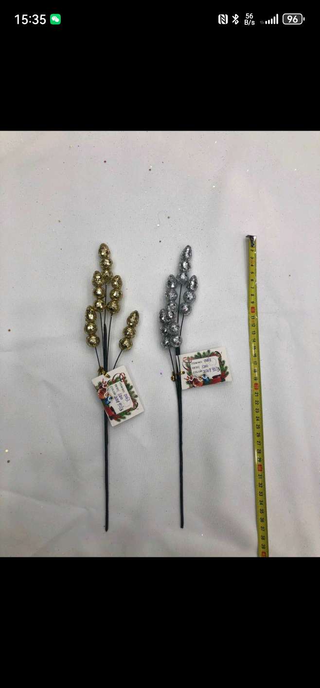 圣诞办公文化用品 南美腊线雪花盆栽 圣诞抱枕套泡葱粉沫球产品图