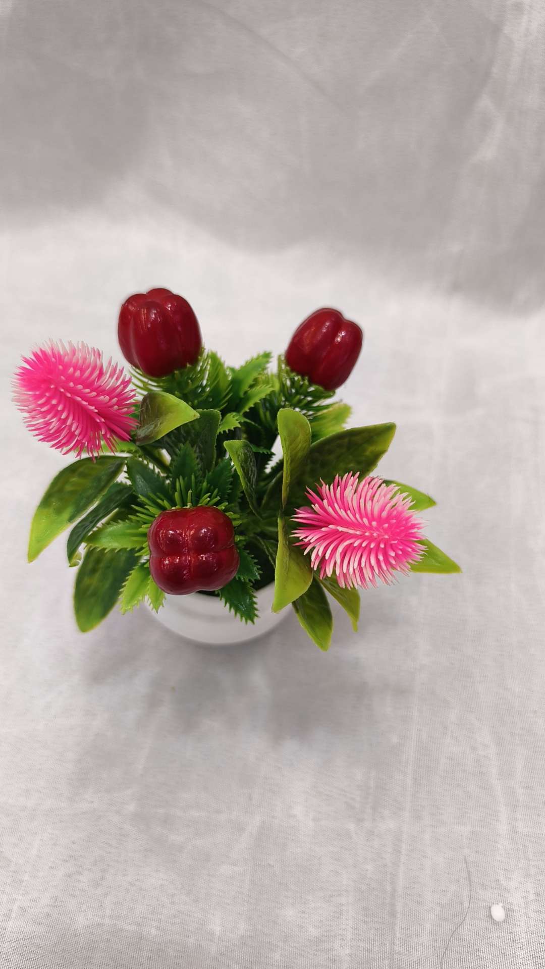 仿真向日葵工艺品礼品 仿真花瓣假花装饰 小藤球摆件 家居桌面装饰仿真花