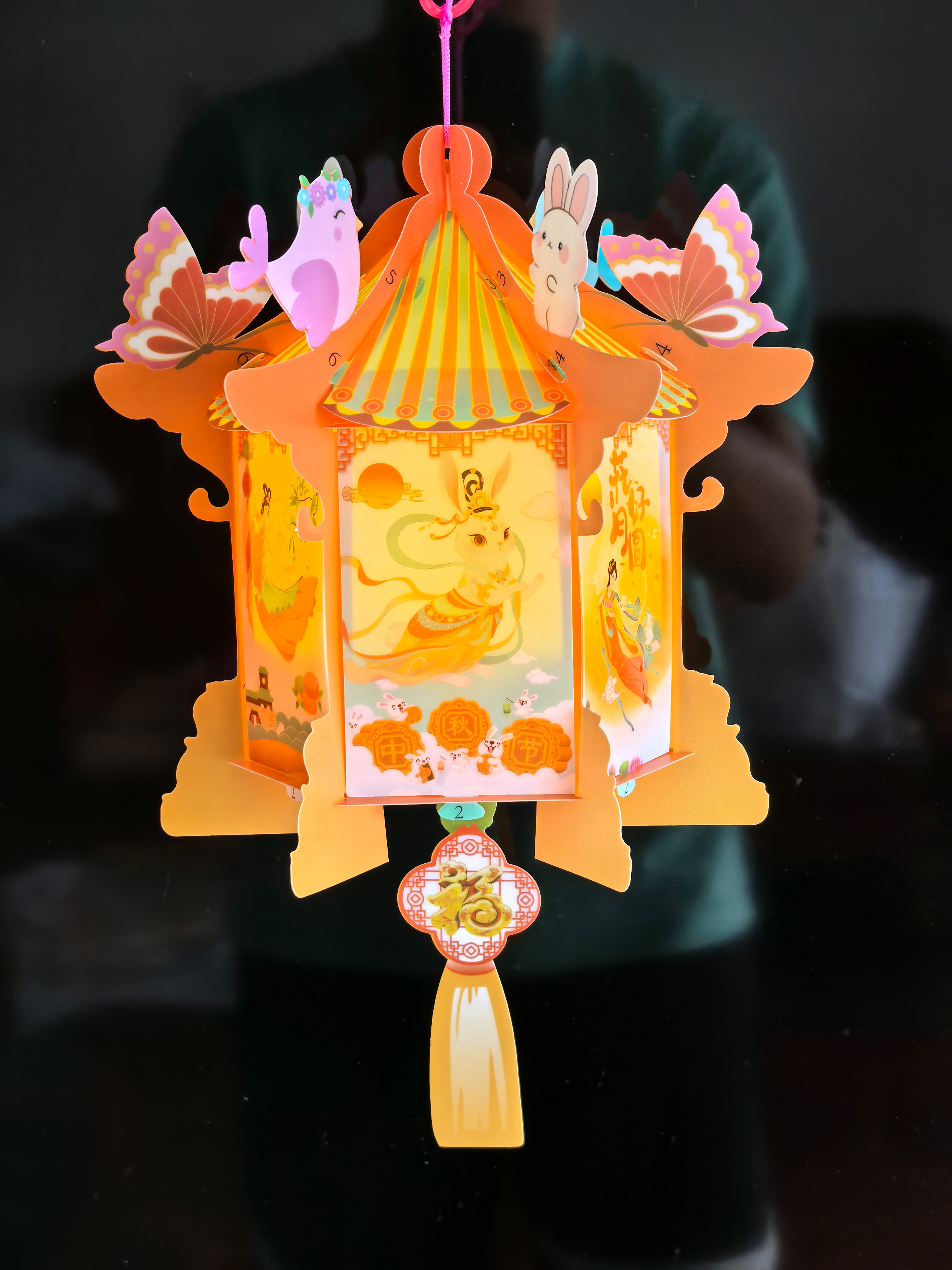 儿童手工花灯房型灯笼B1-3金翅膀玩具节日元宵中秋氛围灯笼儿童手工益智幼儿园手工作业详情4