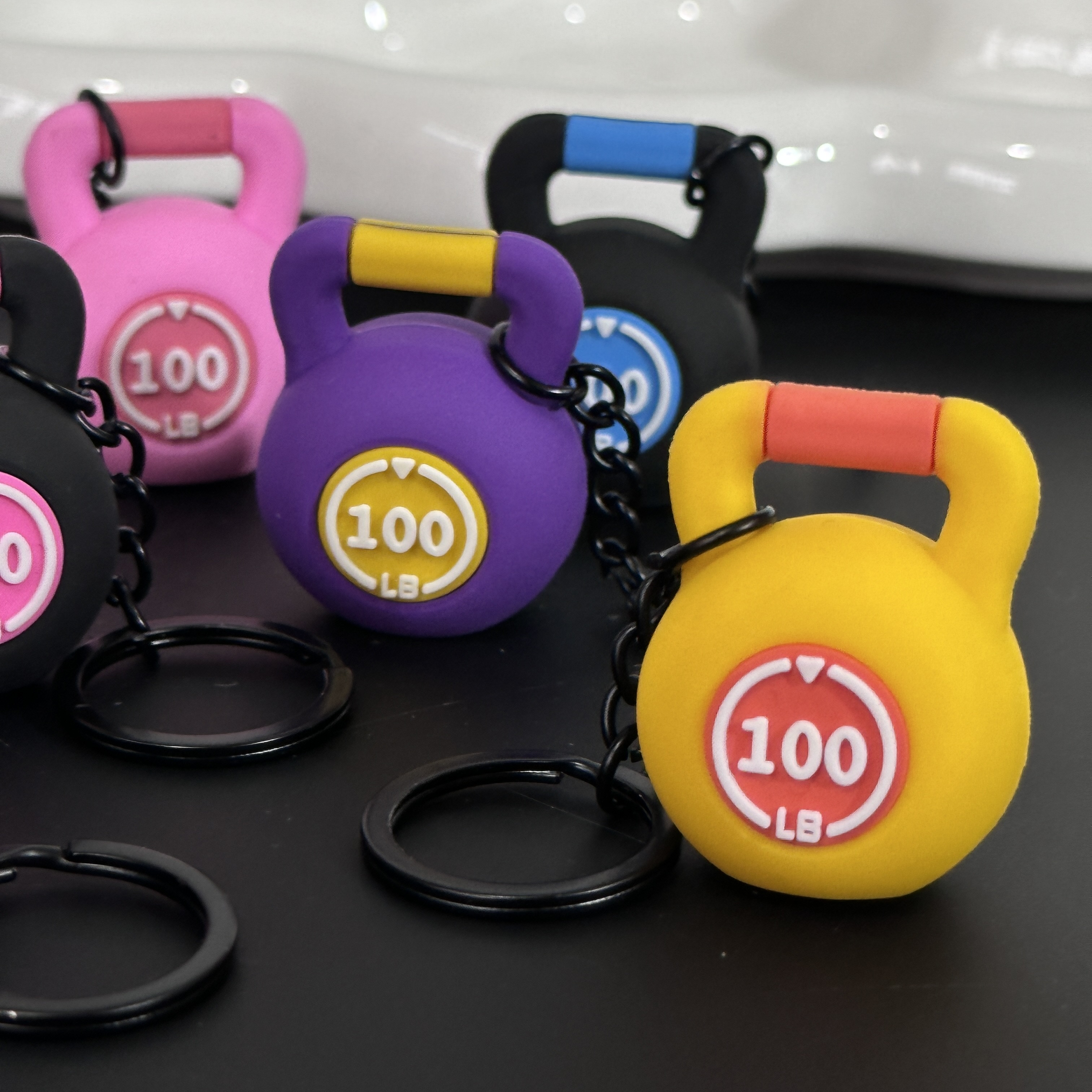 新款健身迷你多巴胺壶铃pvc钥匙扣挂件miu风包包挂饰品女送礼品男配件跨境运动风生日礼物健身房活动礼物活动礼品I健身周边详情图5