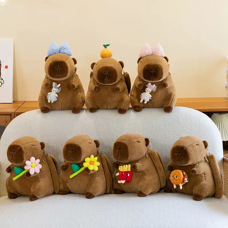 Best-selling capybara backpacks, plush toy backpacks, creative gifts, student backpacks, trendy small bags, Capibara gifts
