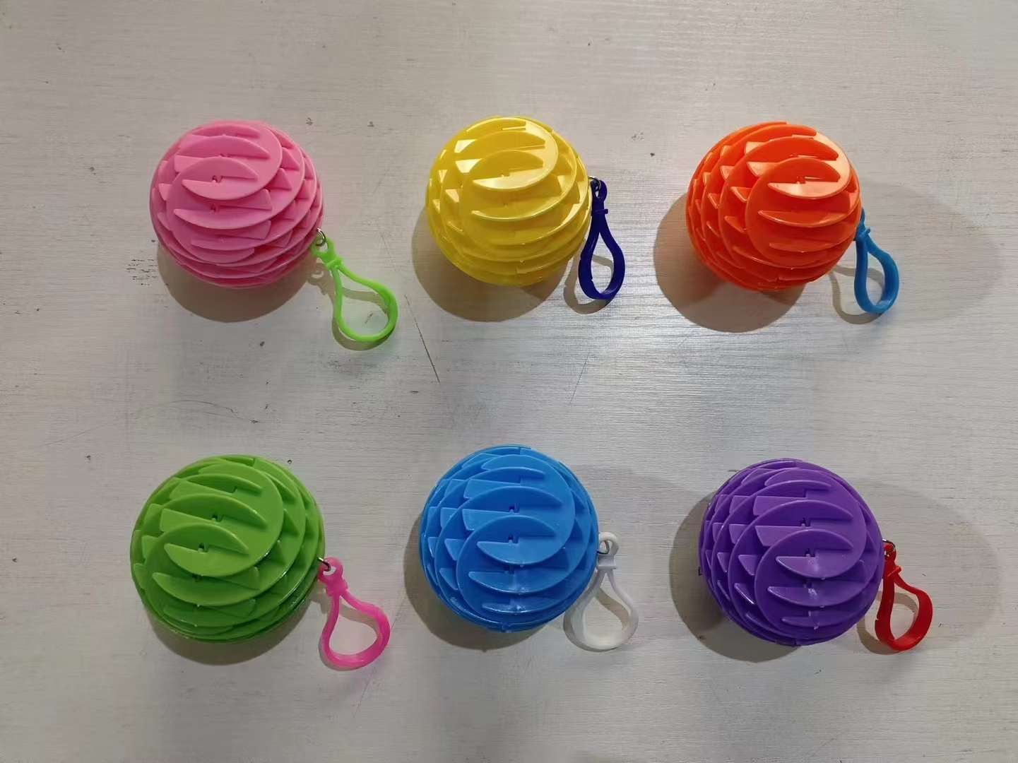 热卖款，DIY伸缩变形玩具，减压玩具，蠕虫Popit弹力网挂件，可挂书包，多色可选，单个OPP袋包装详情图11