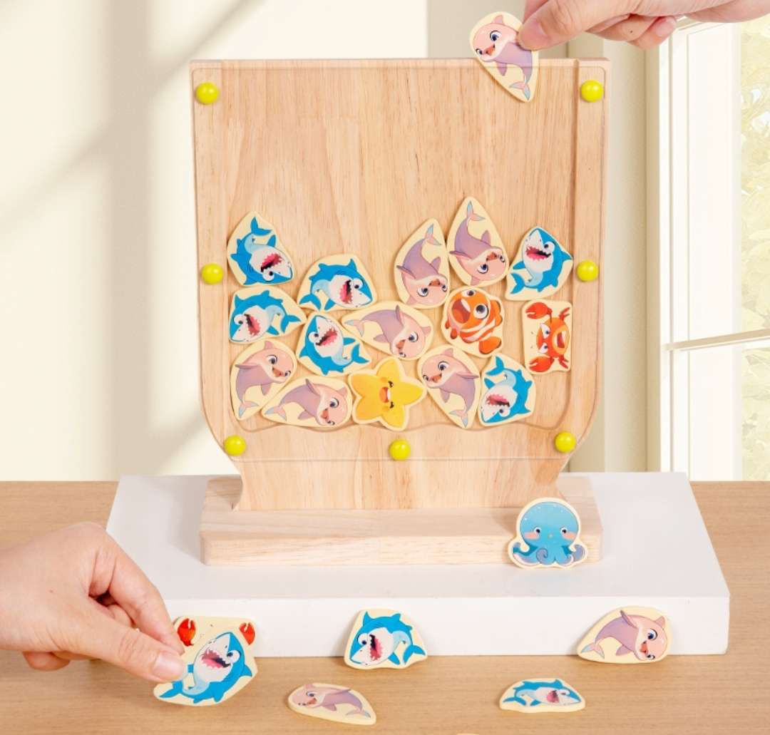 Educational toys, children's early education, exercise logical thinking, parent-child interaction, ocean hands-on fun toys, tabletop games, top scholar cap, children's top scholar cap, children's toys, children's toys detail image 4