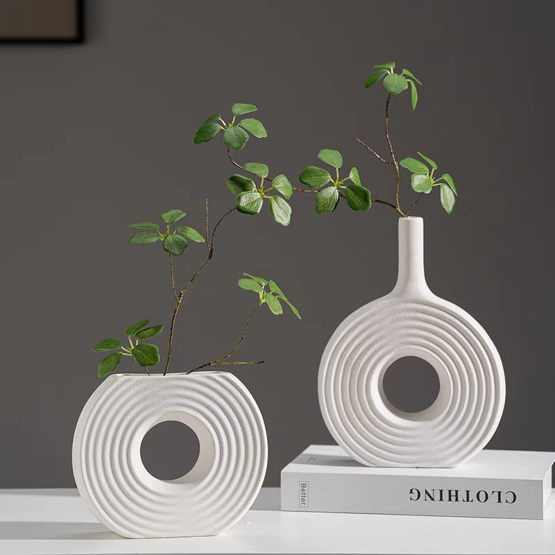 Creative vase high-temperature flower 🌸 vase ceramic details Picture