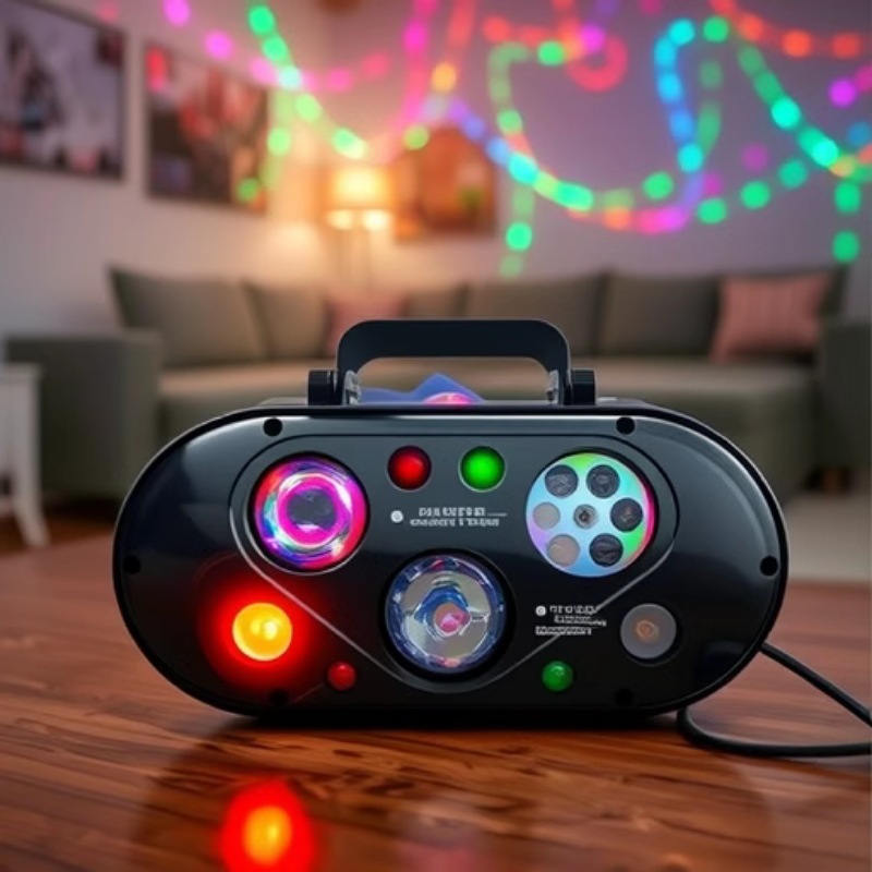 Multi-in-one effect light pattern nebula stage lighting, home bar ktv magic ball laser strobe atmosphere light dance table lamp full figure