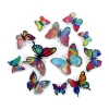 12 3D double-layer butterfly home decoration simulation butterflies, pvc colorful butterfly wall stickers, magnetic fridge magnets Specification image