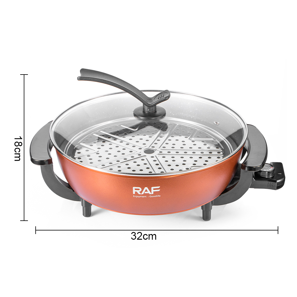 RAF European standard 8L high-power simple kettle, multi-person electric cooking cup, integrated instant noodle pot, household electric cooking pot Specification drawing