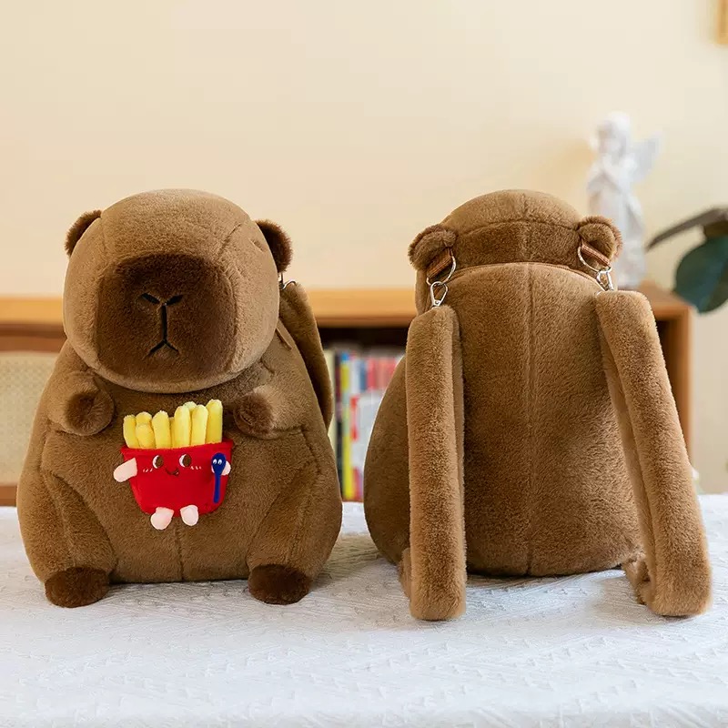 Best-selling capybara backpacks, plush toy backpacks, creative gifts, student backpacks, trendy small bags, Capibara gifts Specification image