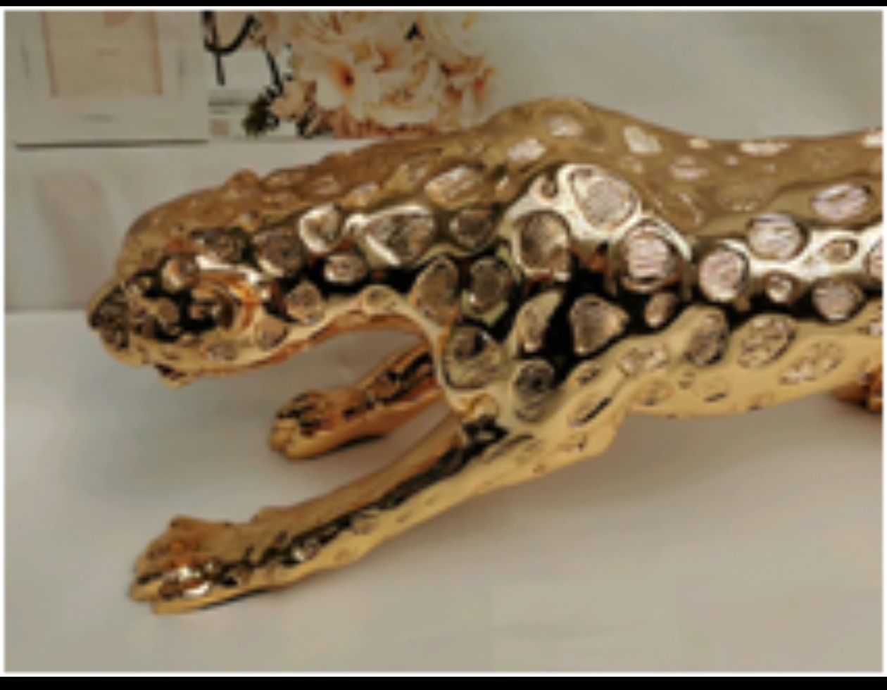 厂家直销金钱豹家居酒店办公室装饰摆件工艺品2