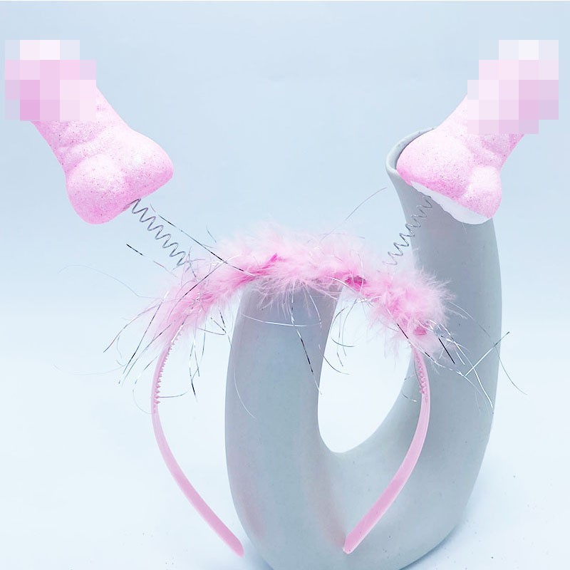 发箍/珍珠头箍/头饰/头箍/发箍兔耳朵产品图