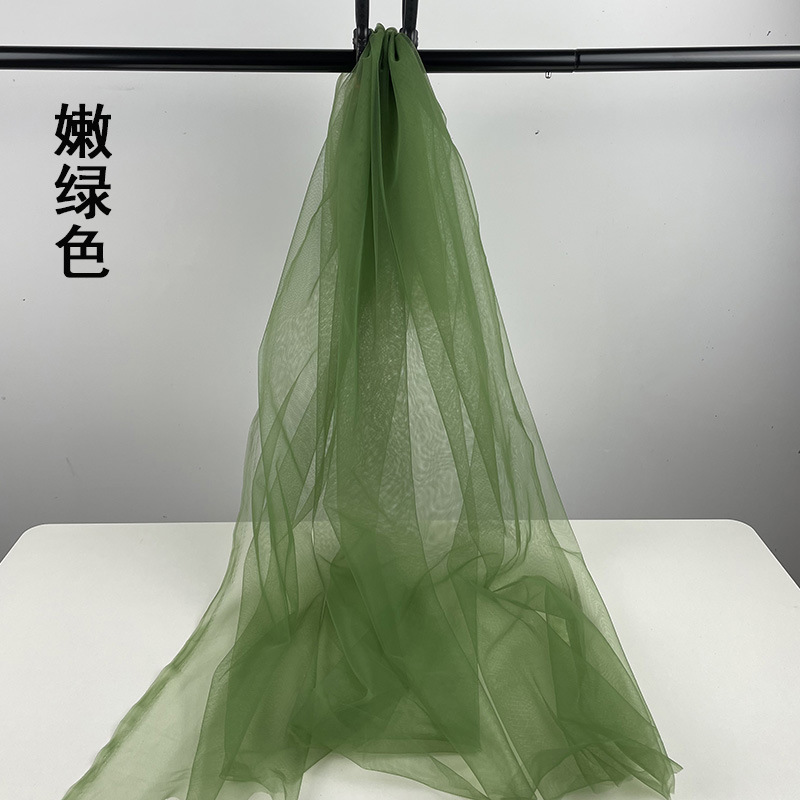 嫩绿色菠萝蕾丝提花面料服装布装饰布