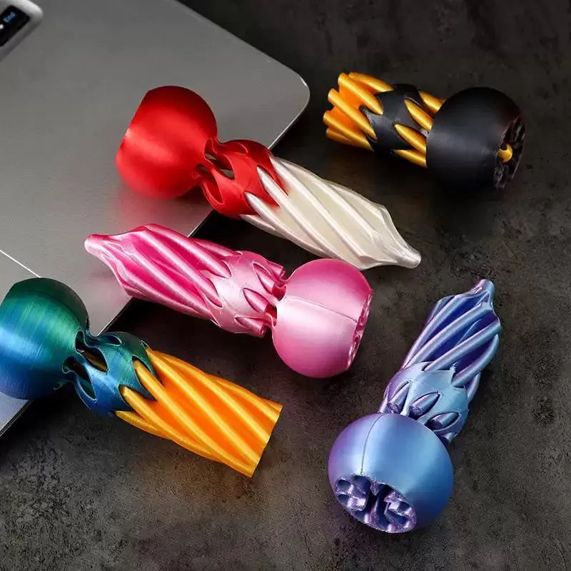 3D printed toys, bestsellers, night market wholesale, spiral decompression toys, track decompression toys, multi-color animal decompression, spiral toys detail image 16