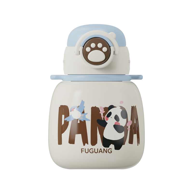 National Trend Fuguang Panda Series Children's Straw Cups Application Scenario