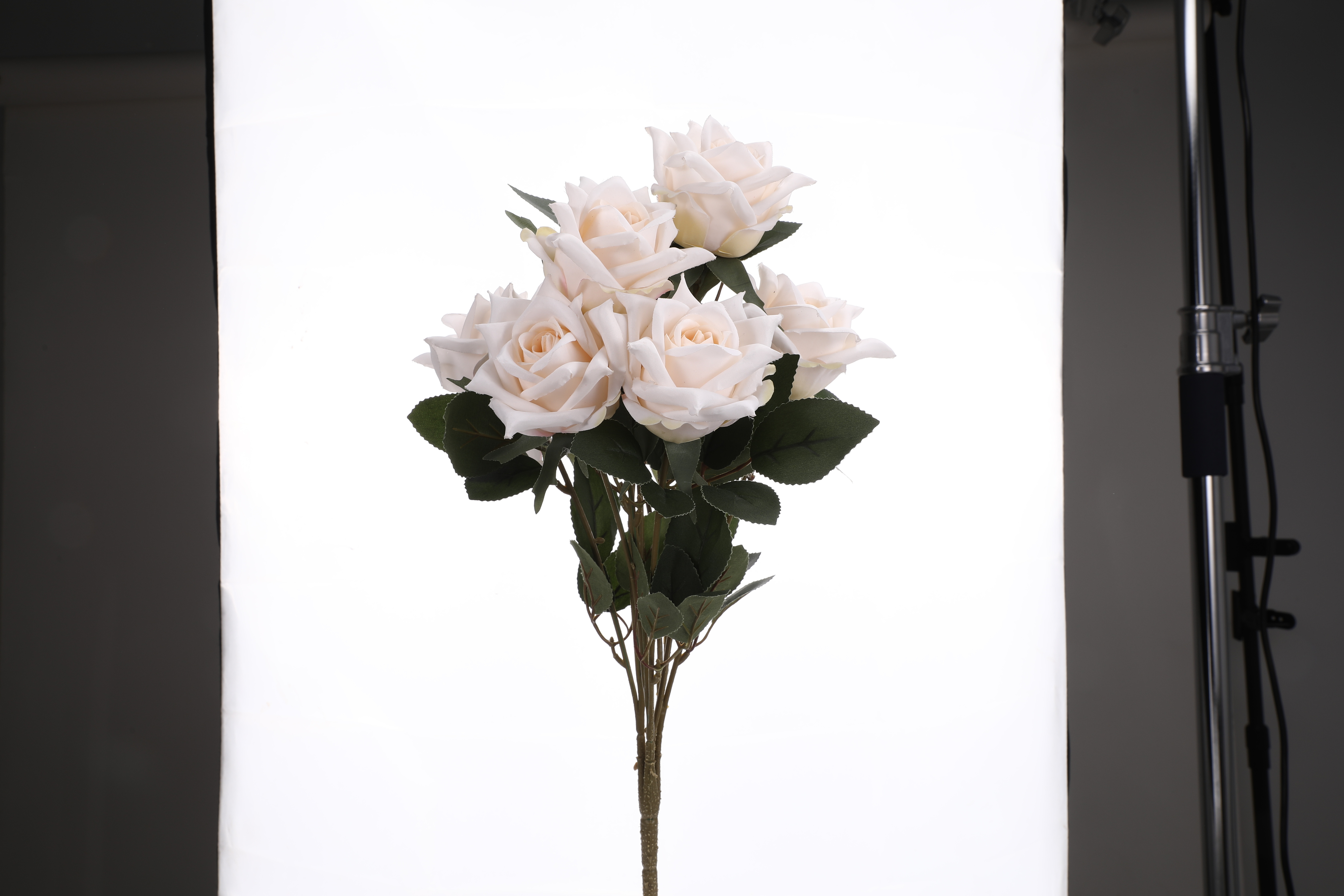 多头玫瑰仿真花假花婚庆布景家具装饰