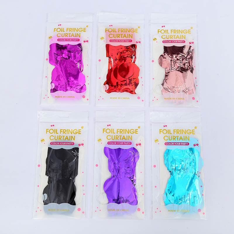 雨丝帘圆片雨丝帘派对装饰门帘厂家直销多色供应爱心五星白底实物图