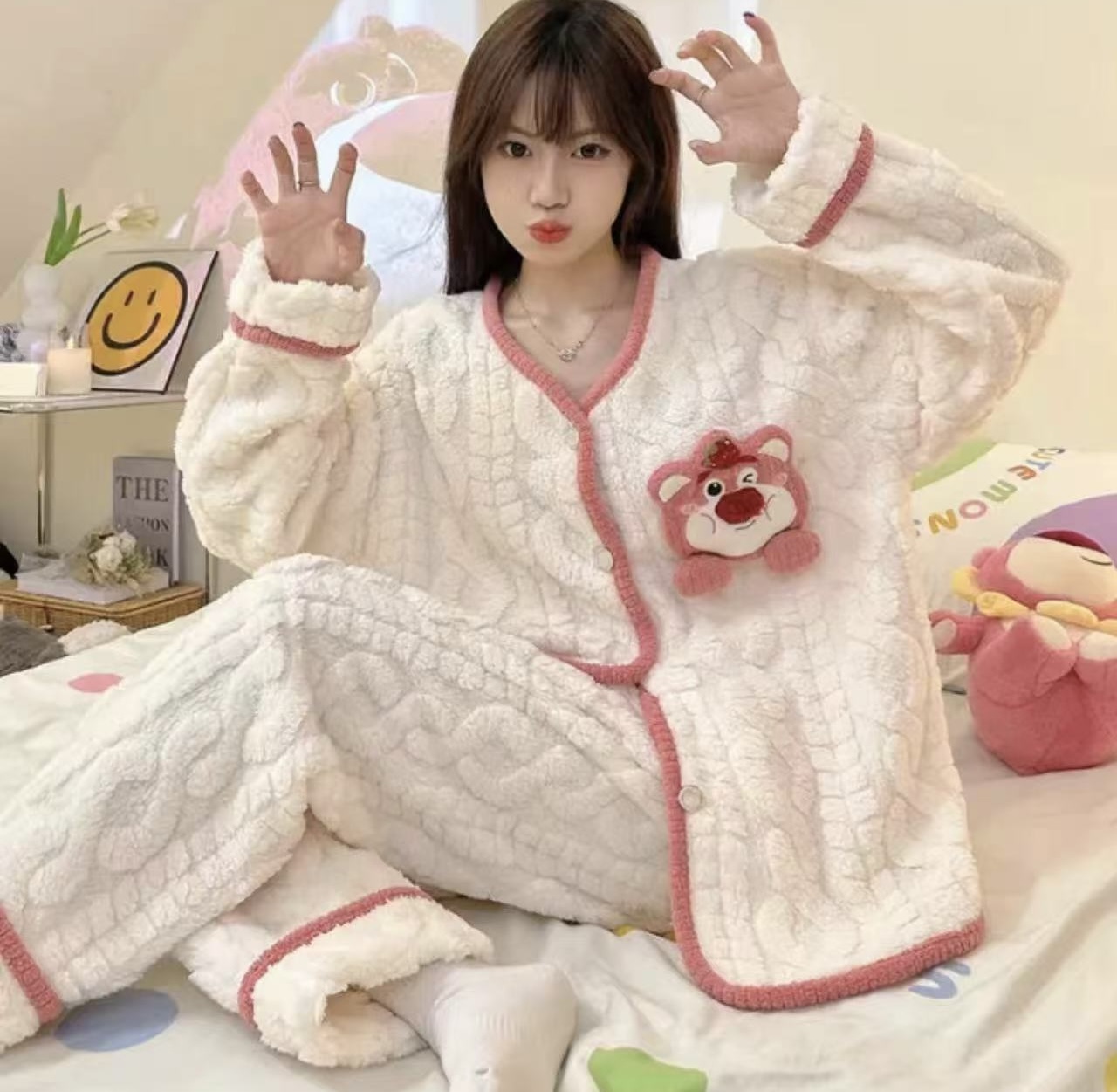 女士家居服实物图