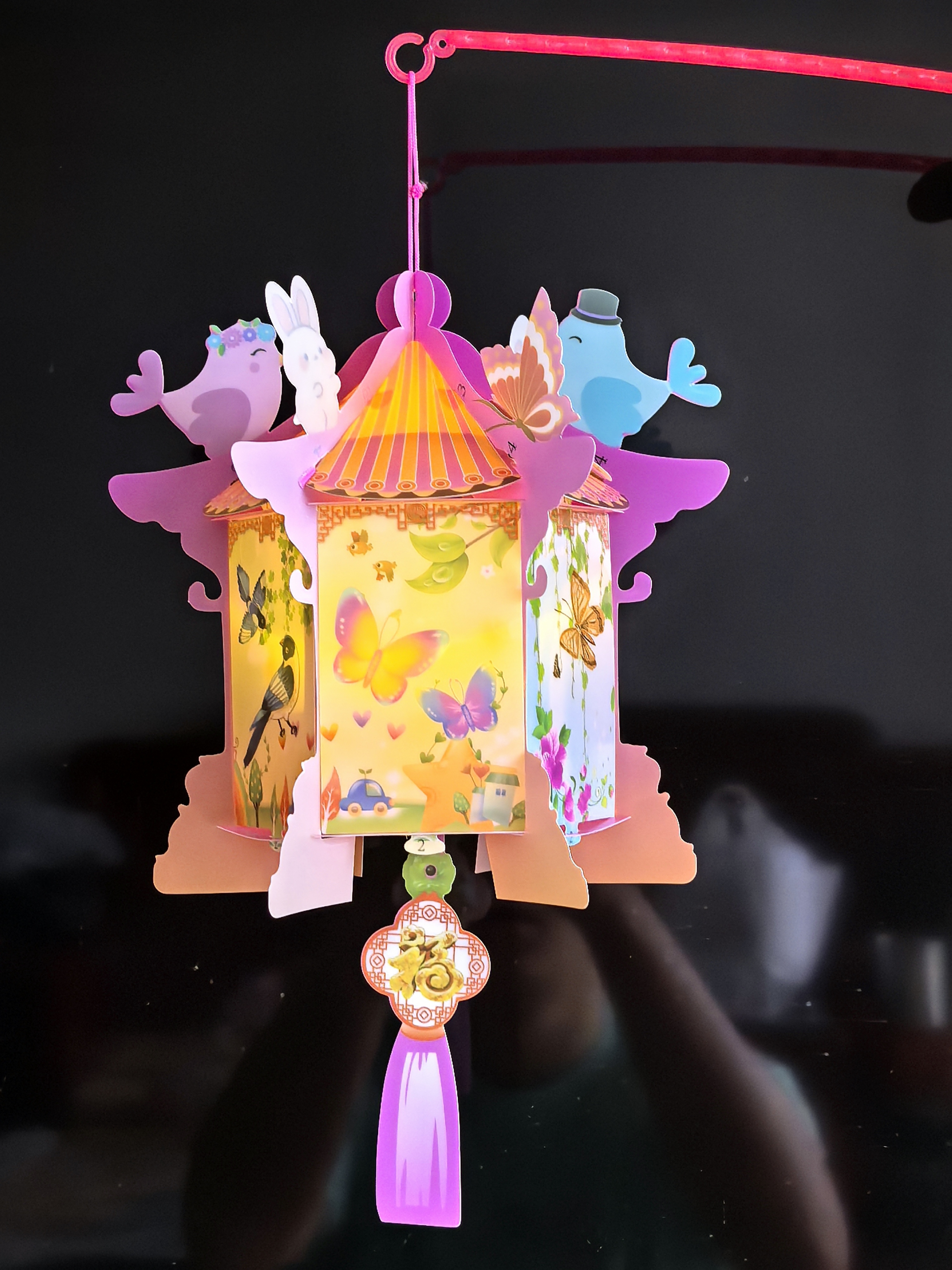 儿童手工花灯房型灯笼B1-3金翅膀玩具节日元宵中秋氛围灯笼儿童手工益智幼儿园手工作业详情1
