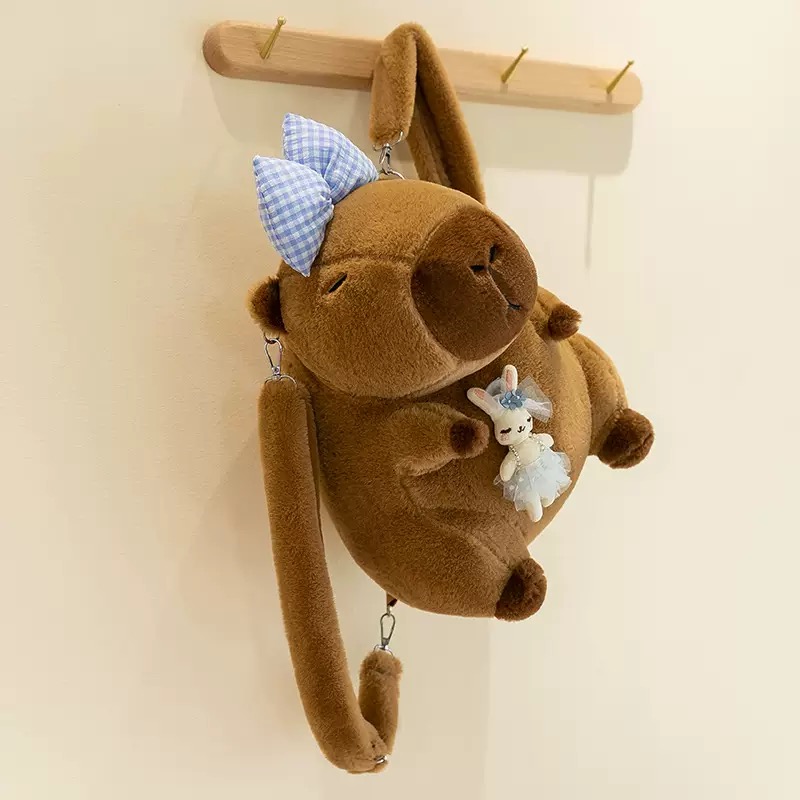 Best-selling capybara backpacks, plush toy backpacks, creative gifts, student backpacks, trendy small bags, Capibara gifts details Picture