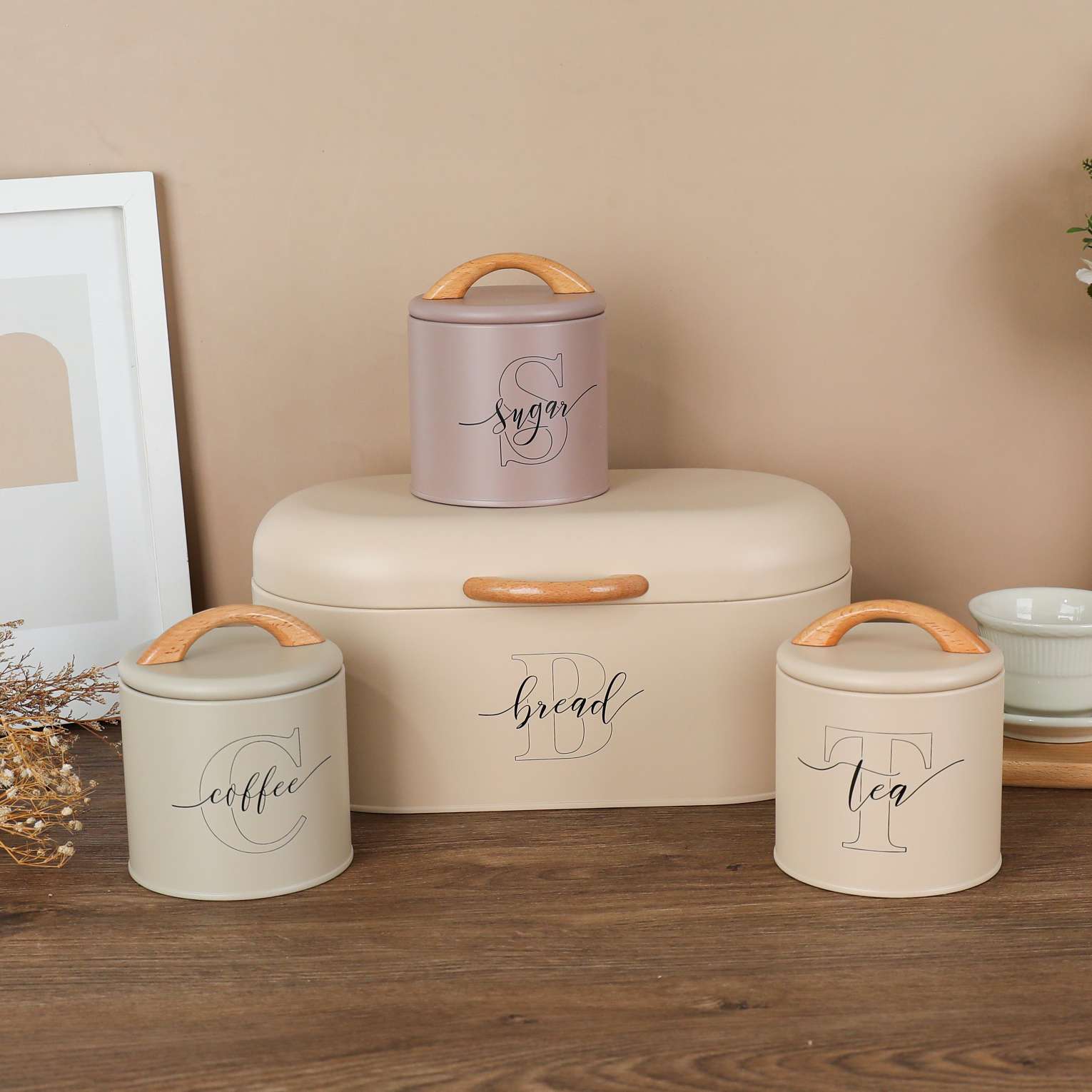 居家日用必备 日用百货实用好物 其他居家日用便捷选择镀锌铁面包盒咖啡罐铁罐茶罐咖啡罐详情5