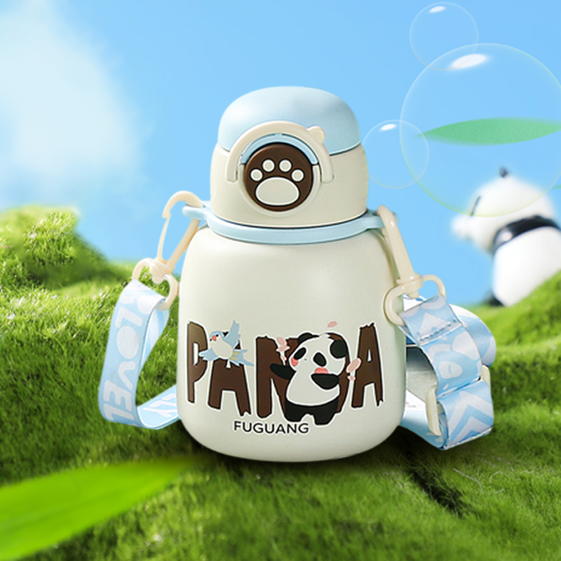 National Trend Fuguang Panda Series Children's Straw Cups details Picture