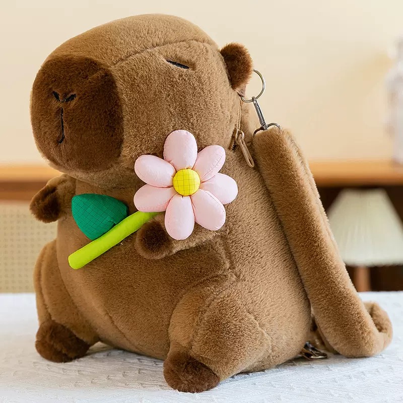 Best-selling capybara backpacks, plush toy backpacks, creative gifts, student backpacks, trendy small bags, Capibara gifts Item Picture
