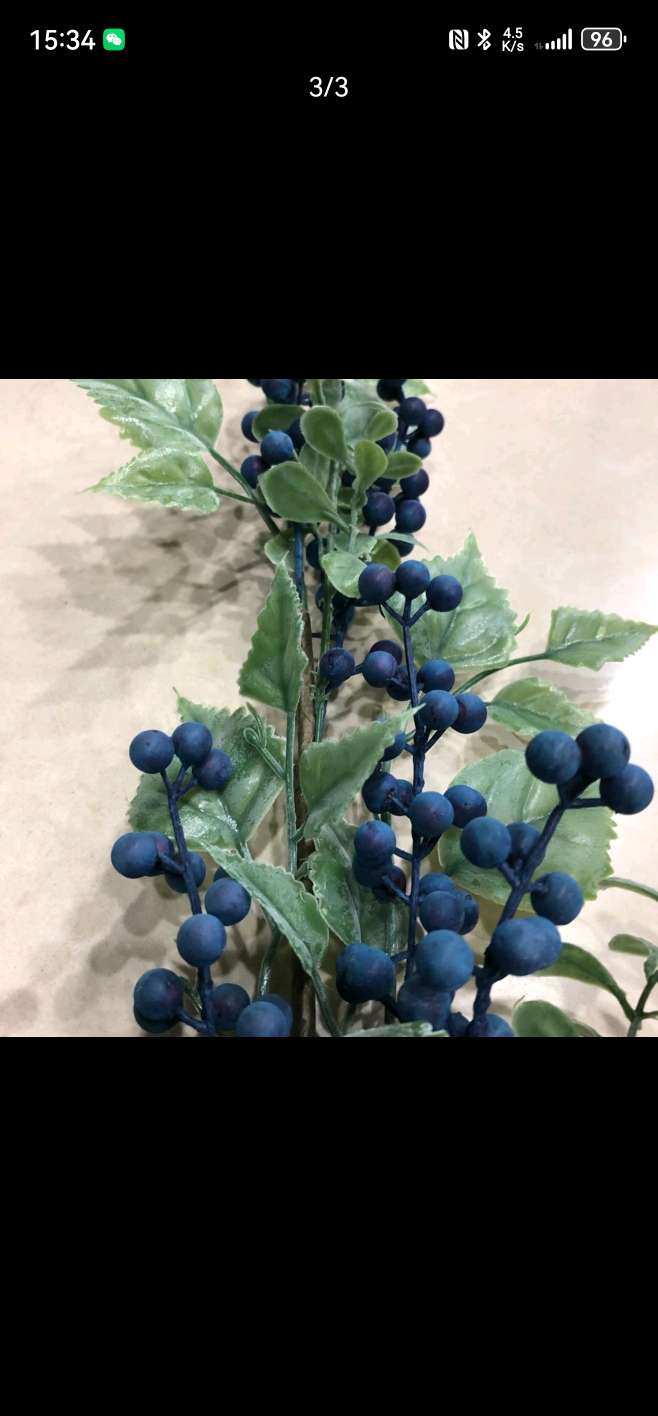 Christmas simulation fruit fake blueberry furniture display props Specification image
