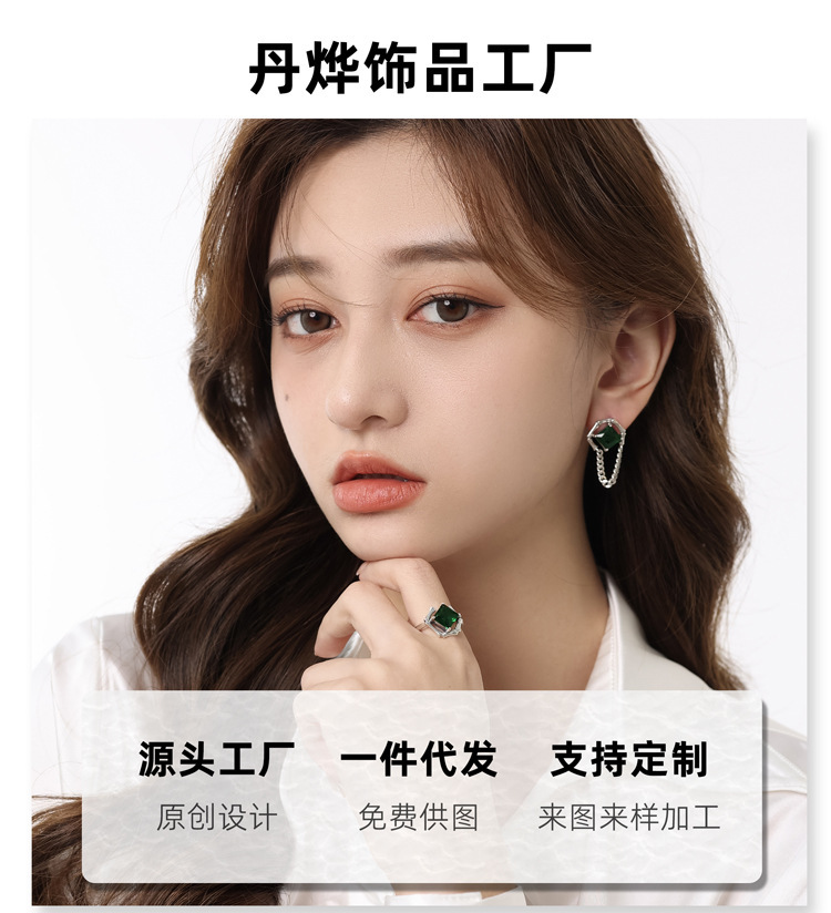 银色玫瑰花纹戒指简约时尚轻奢设计不锈钢大气跨境欧美中性戒指复古煮黑详情6