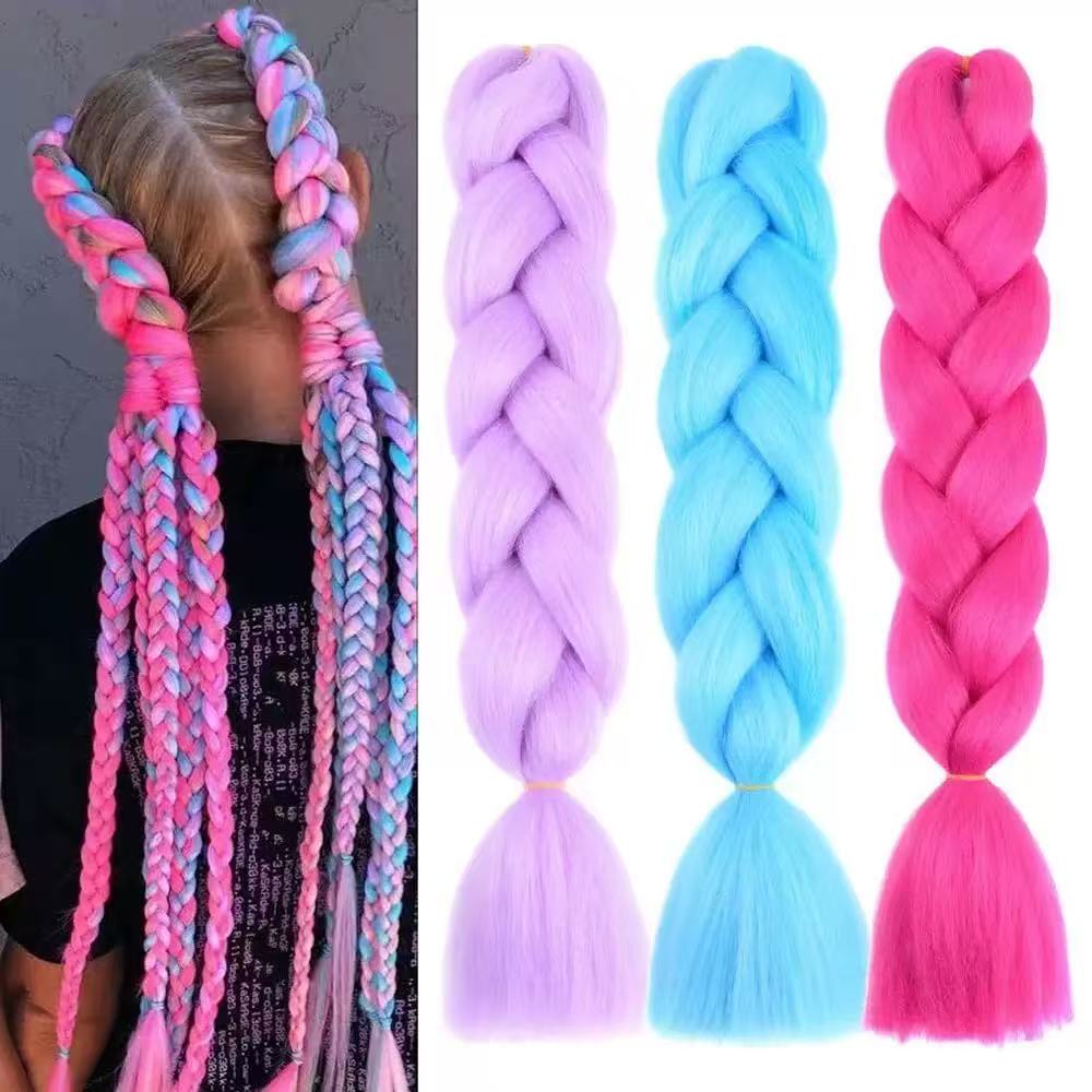 Dreadlock, large braid, African colorful dreadlock wig, high-temperature silk wig, hair extension braid Item Picture