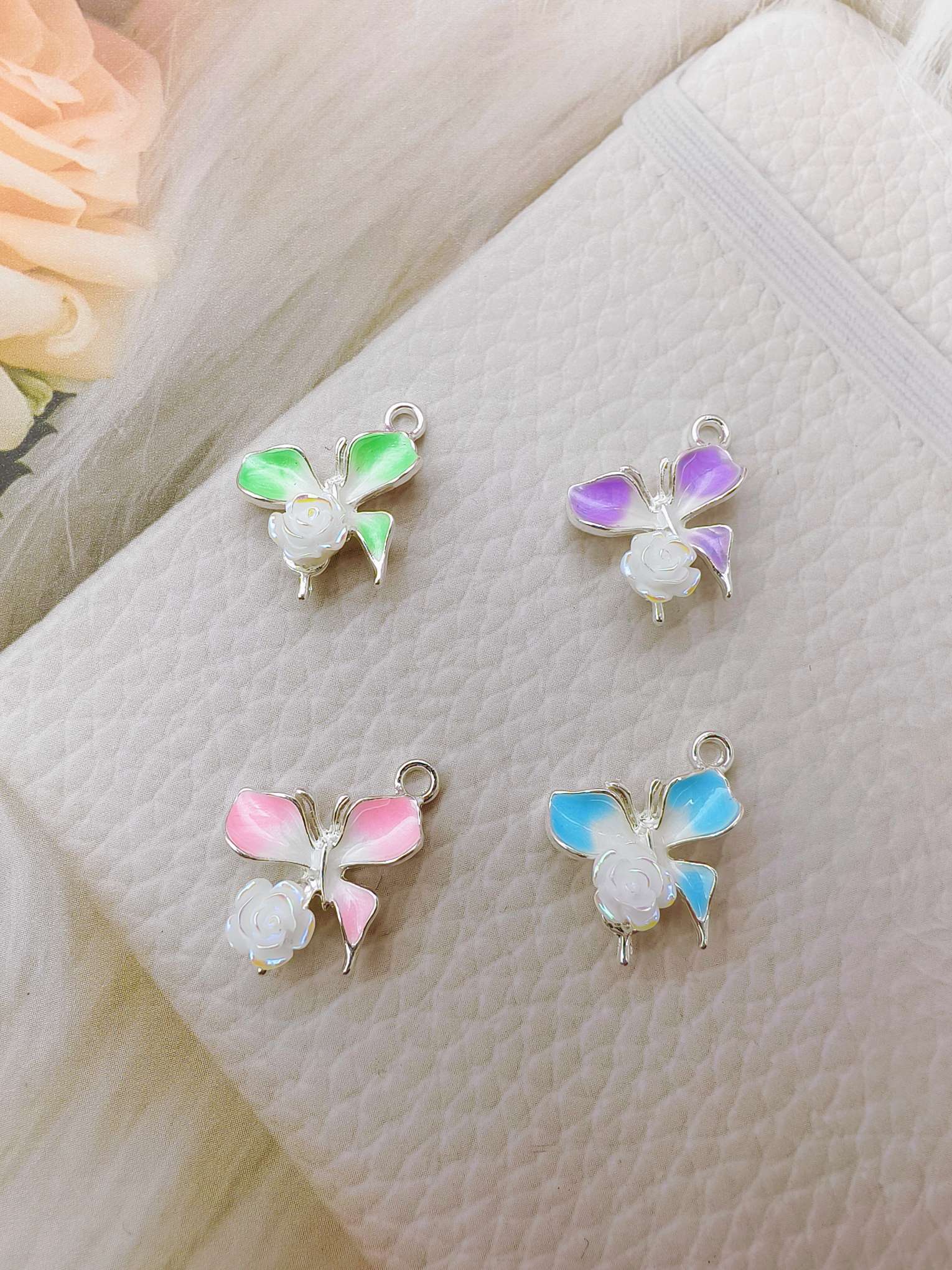 diy butterfly pendant jewelry details Picture