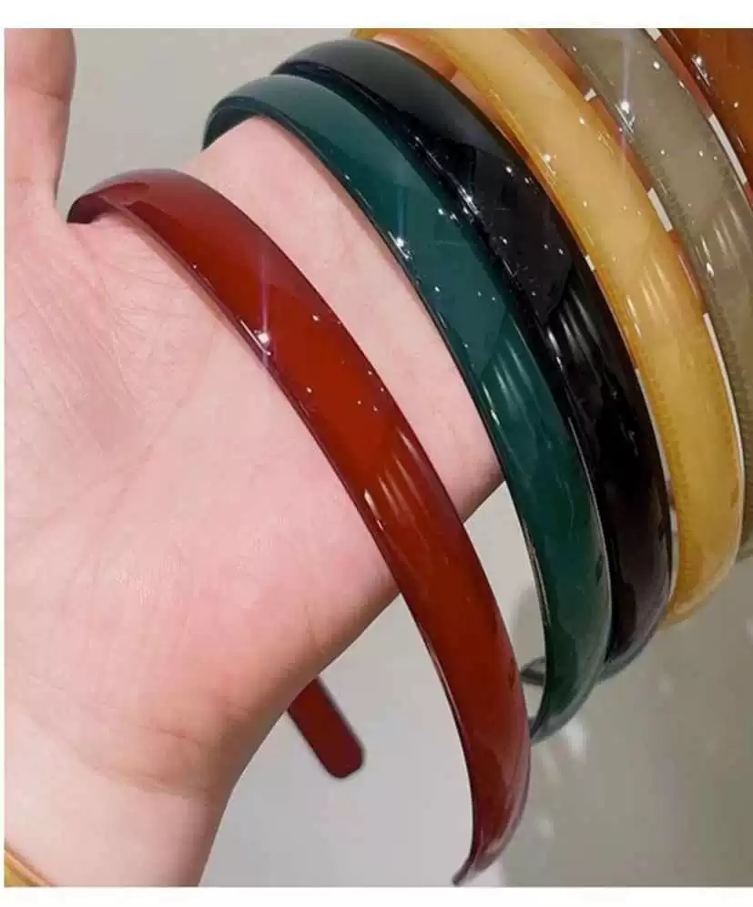 塑料带齿果冻发箍亚克力材质适合女生头饰洗脸时使用压发头箍发卡