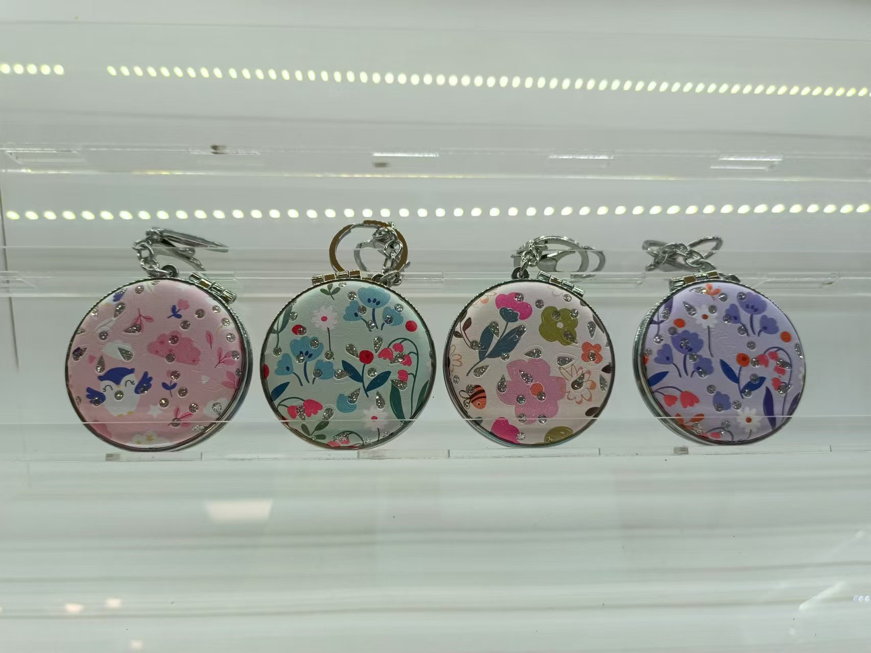 日用百货卫浴洗漱用品化妆镜台镜LED防碎镜子镜梳镜子多功能镜子整理用品卡通迷你化妆镜迷你化妆镜可爱化妆镜详情图9