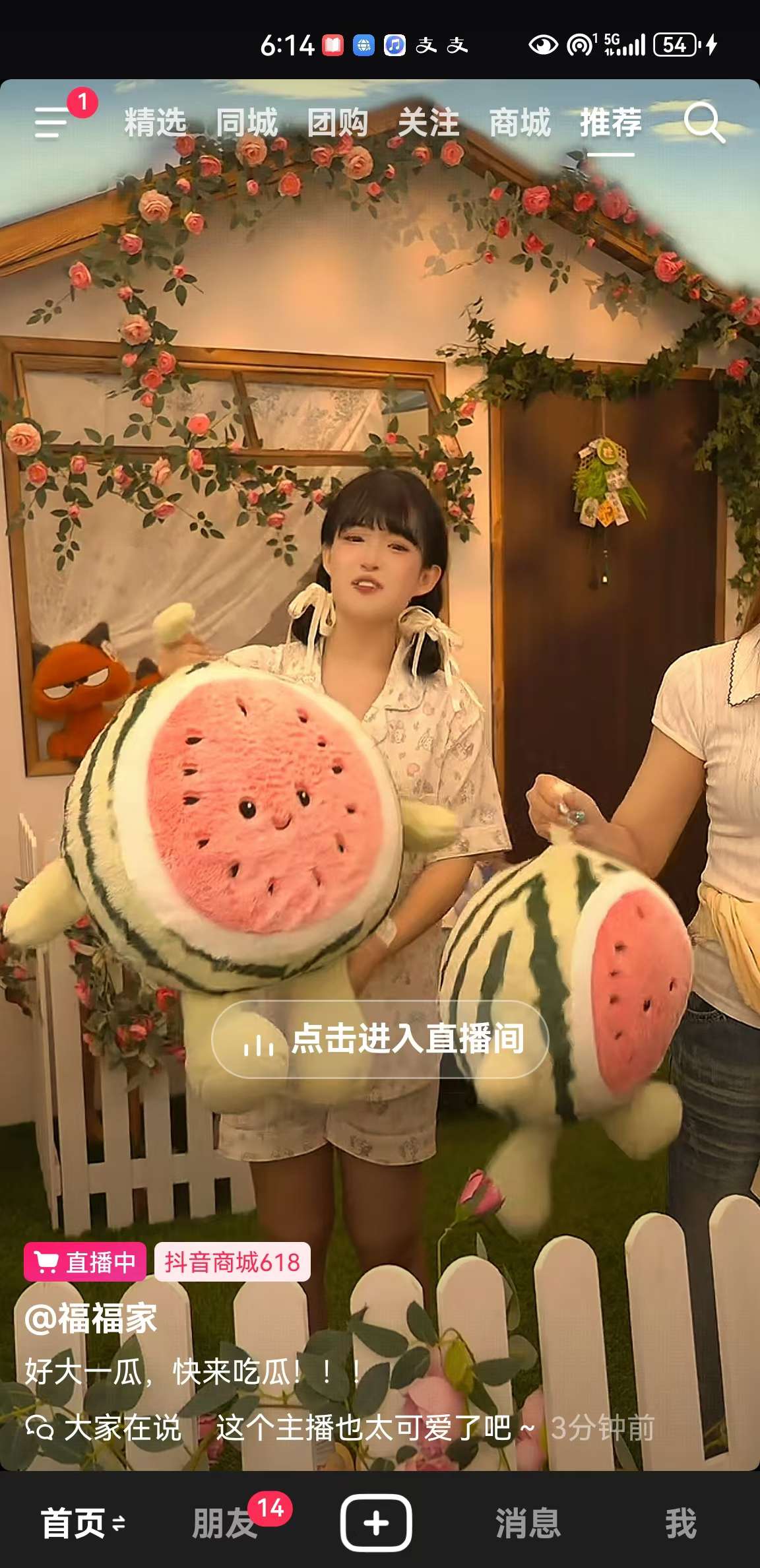 Fruit throw pillow plush toy