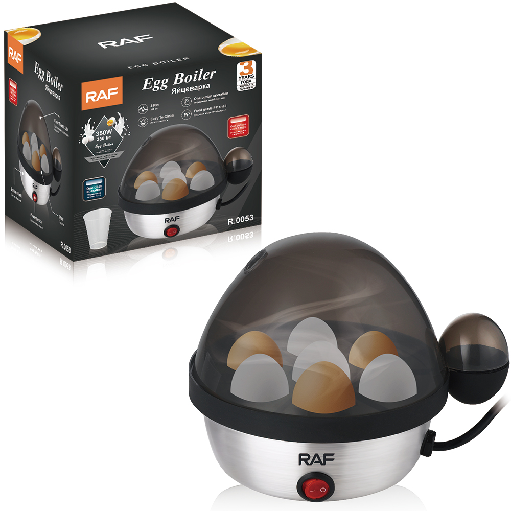 RAF European standard egg cooker, fully automatic household multi-functional egg steaming wonder, soft-boiled egg, hot spring egg breakfast machine details Picture