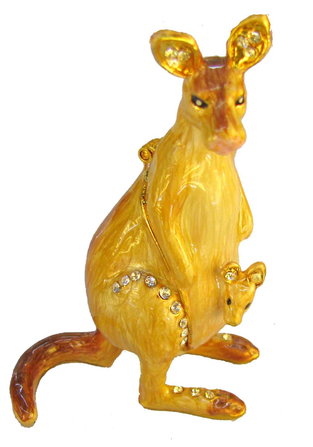 合金镶钻工艺品袋鼠镶钻桌面摆件首饰盒礼物澳大利亚袋鼠外贸产品合金镶钻工艺品袋鼠镶钻桌面摆件首饰盒礼物澳大利亚袋鼠外贸产品详情图2