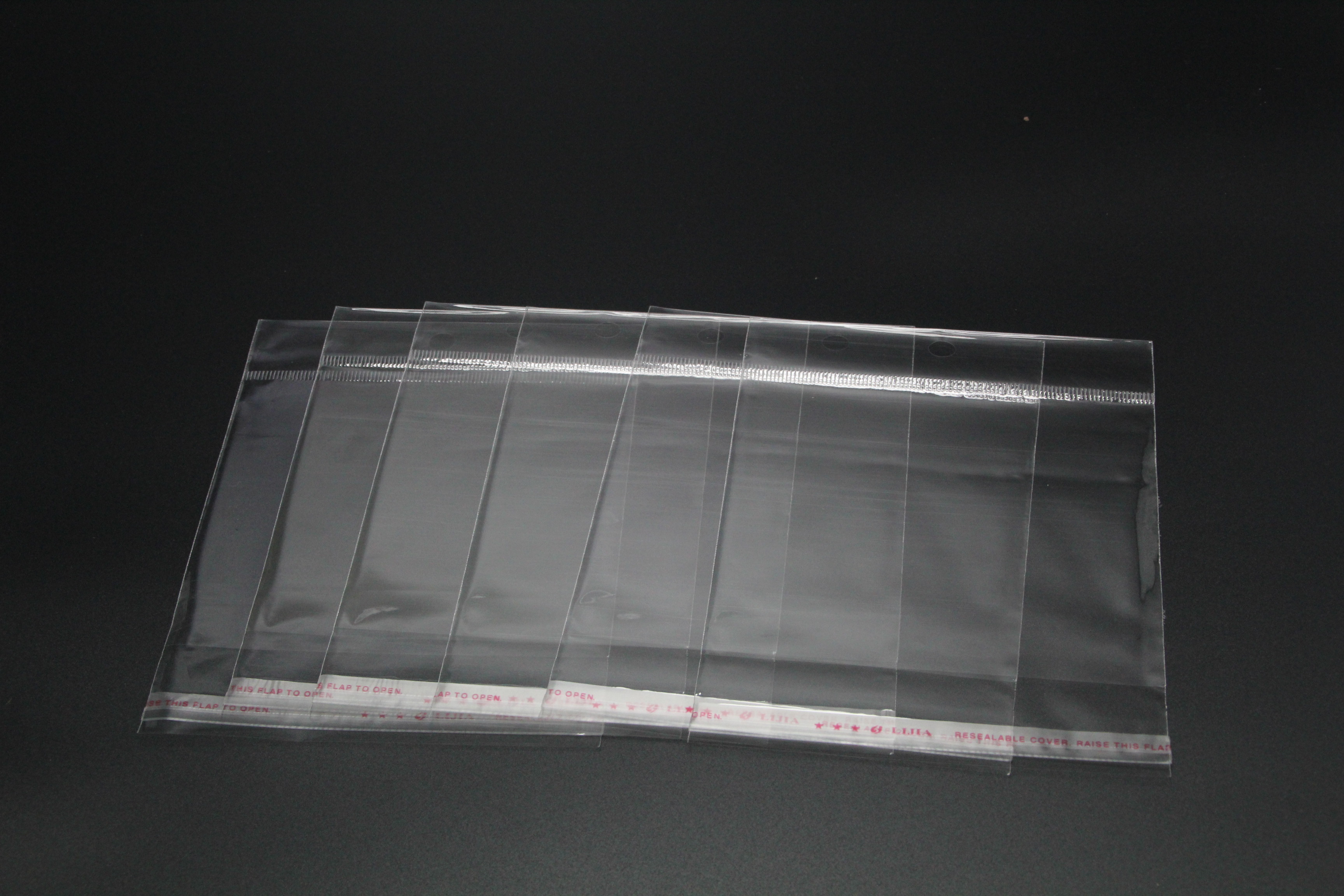 For details on customizing opp self-adhesive bags, flat bags, printed card head bags, please contact customer service Specification drawing